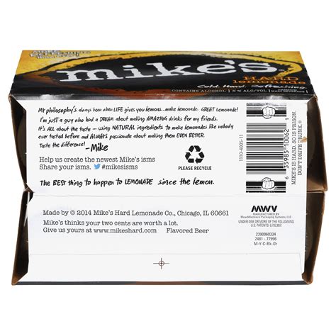 mike's harder ingredients